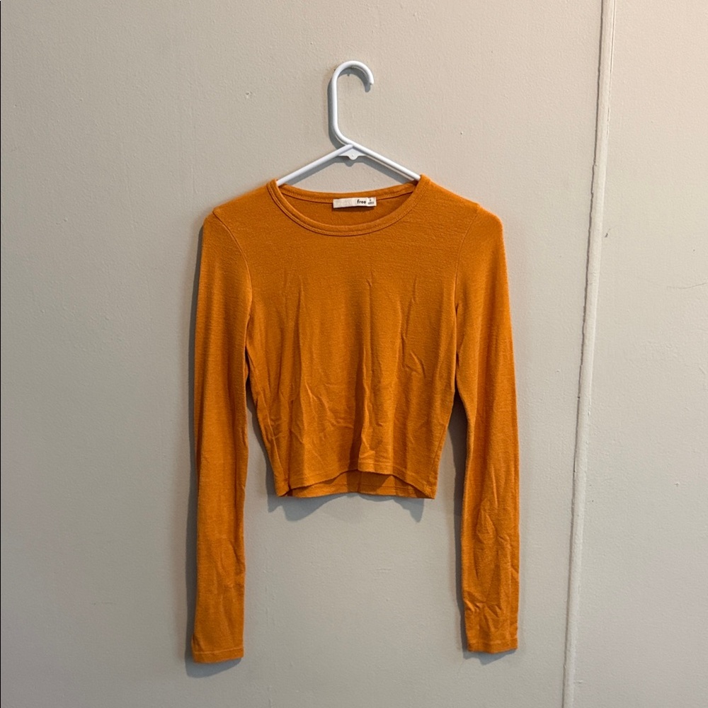 Wilfred Vibrant Orange Long Sleeve Top